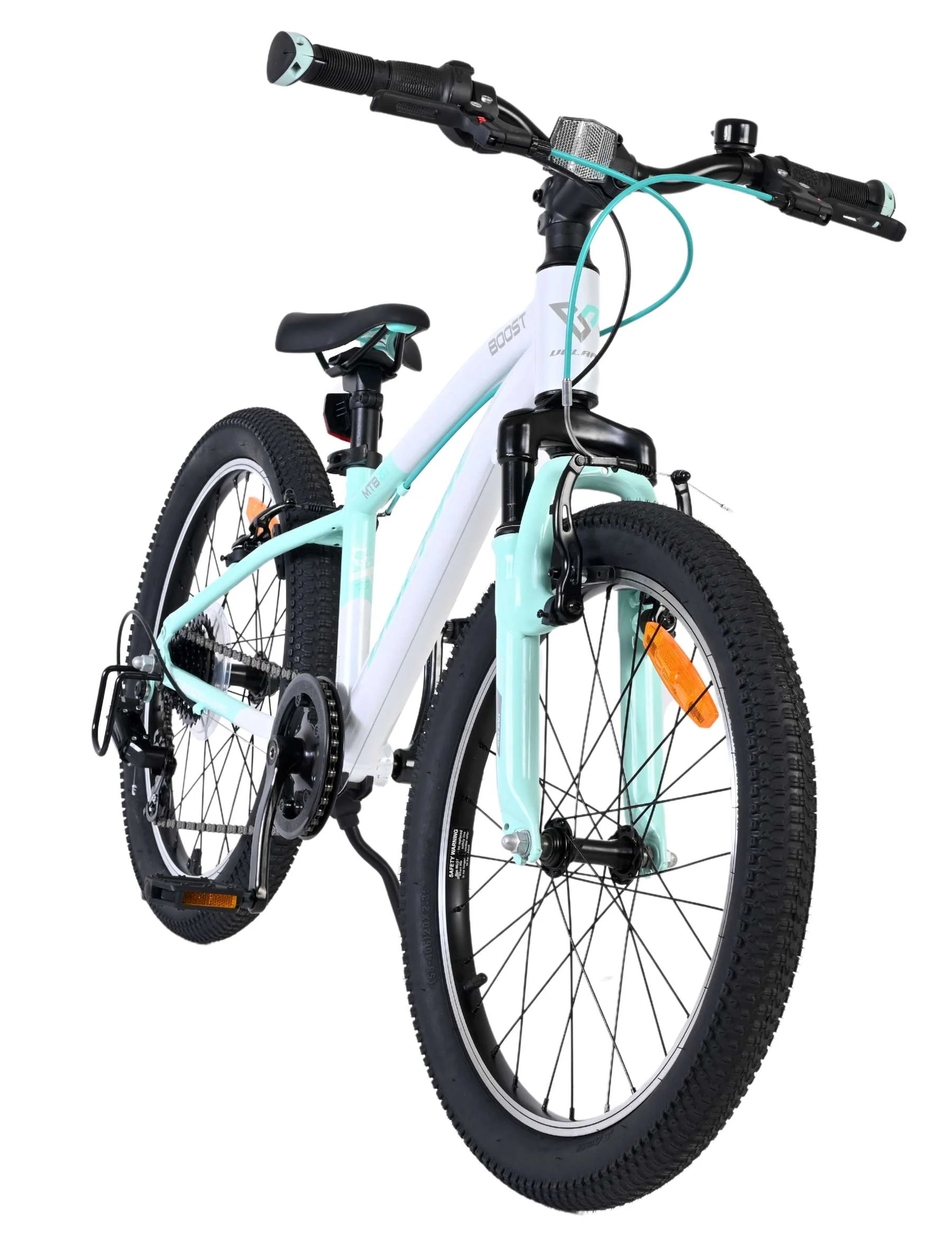 Volare Boost Kinderfiets - 20 inch - 7 Speed - Wit/Mintgroen - Image 7