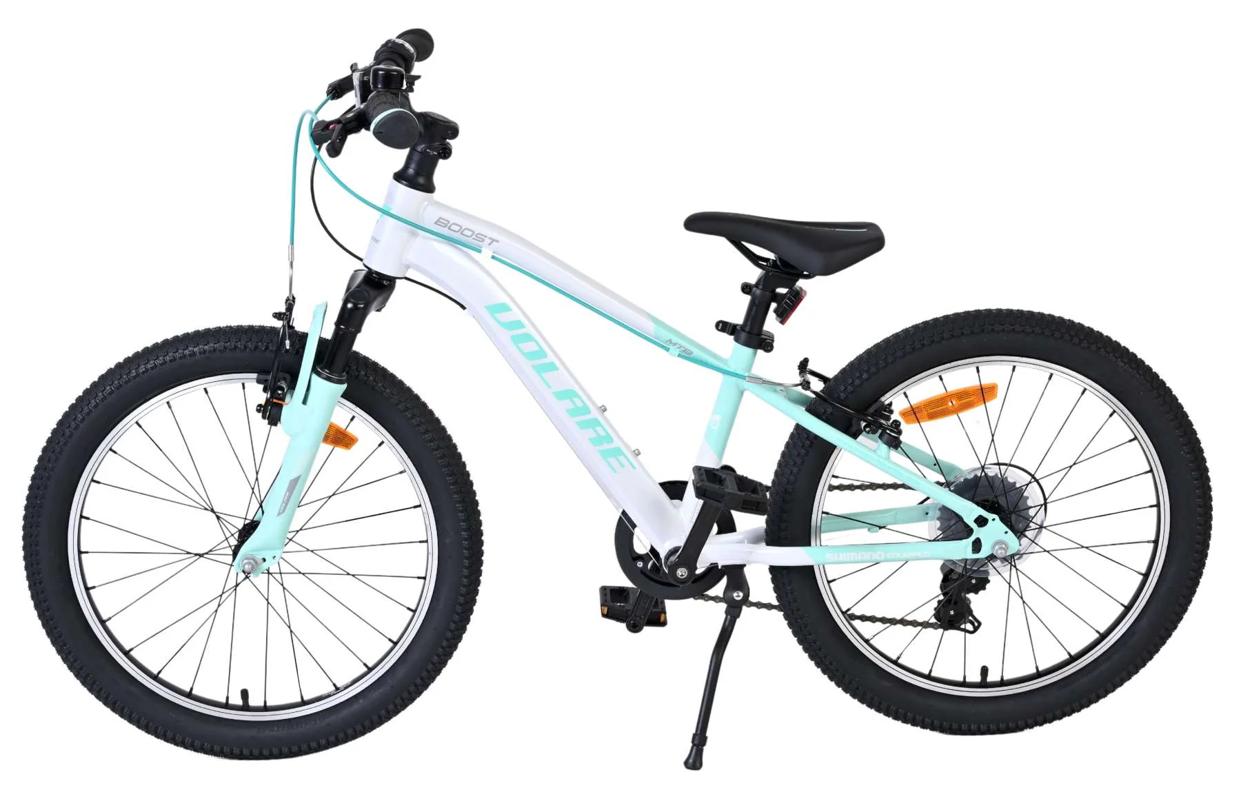 Volare Boost Kinderfiets - 20 inch - 7 Speed - Wit/Mintgroen - Image 9