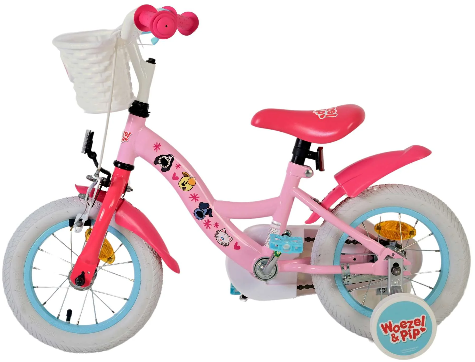 Woezel & Pip Kinderfiets - Meisjes - 12 inch - Roze - Image 8